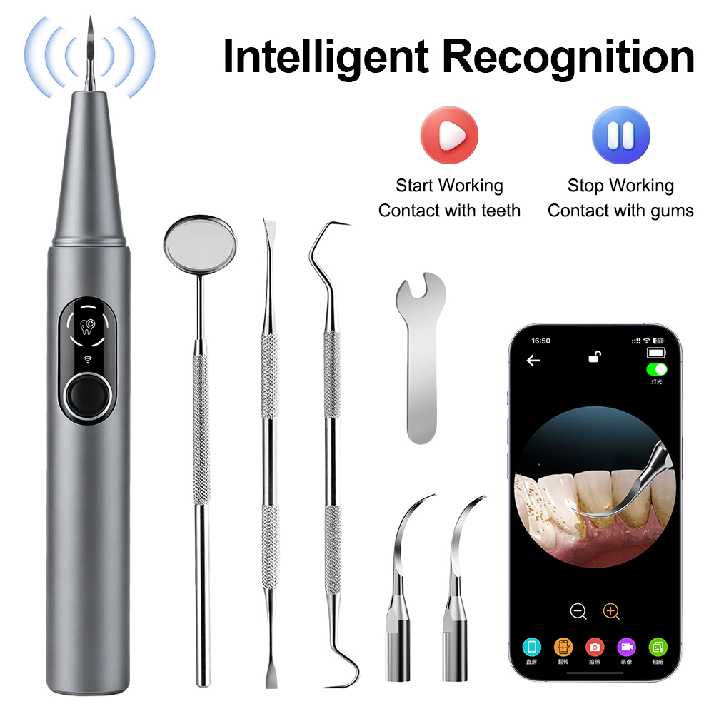 Teeth Whitening Kit Professional - New Visual Ultrasonic Dental Scaler 500W