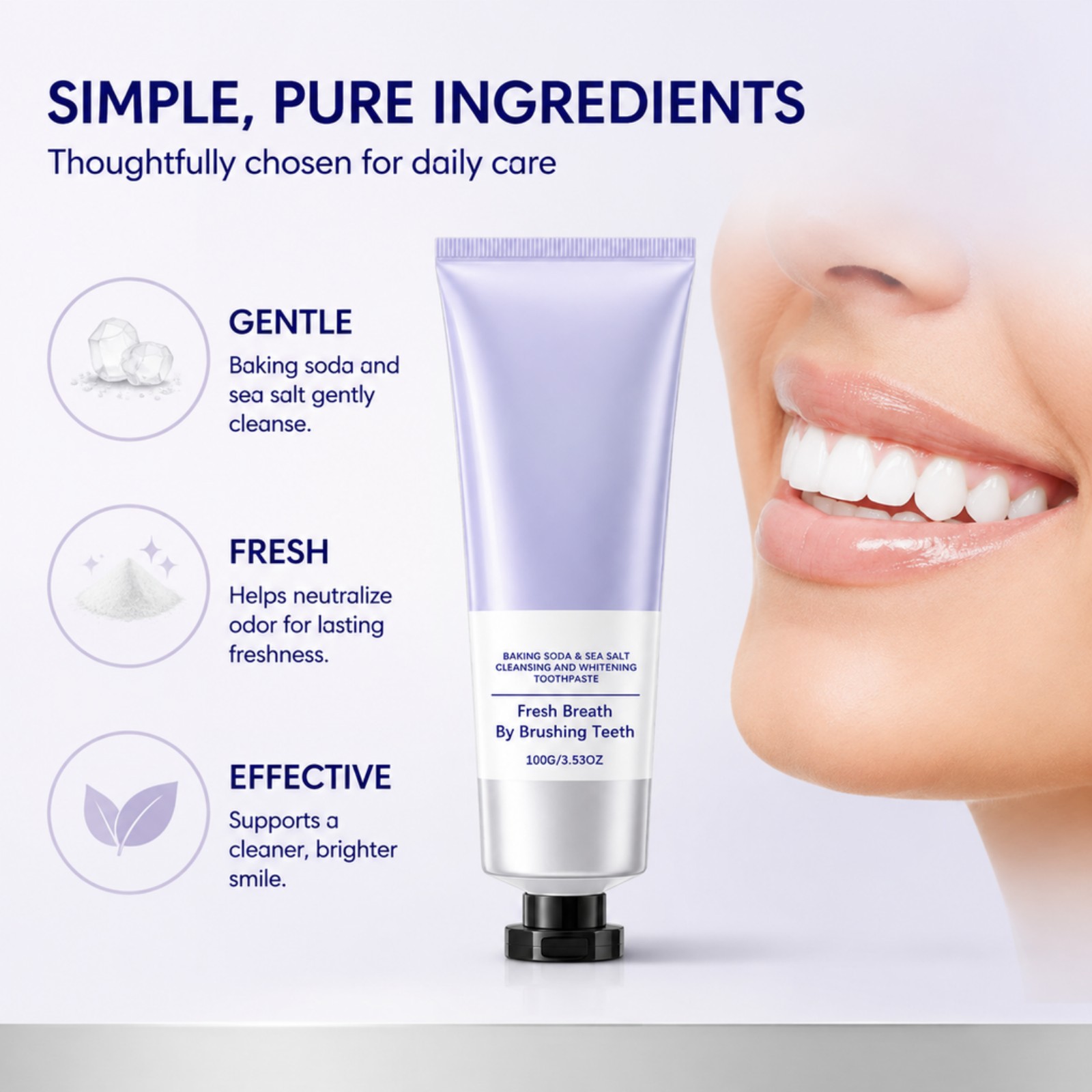 Baking Soda Sea Salt Toothpast - Teeth Whitening Baking Soda review and price