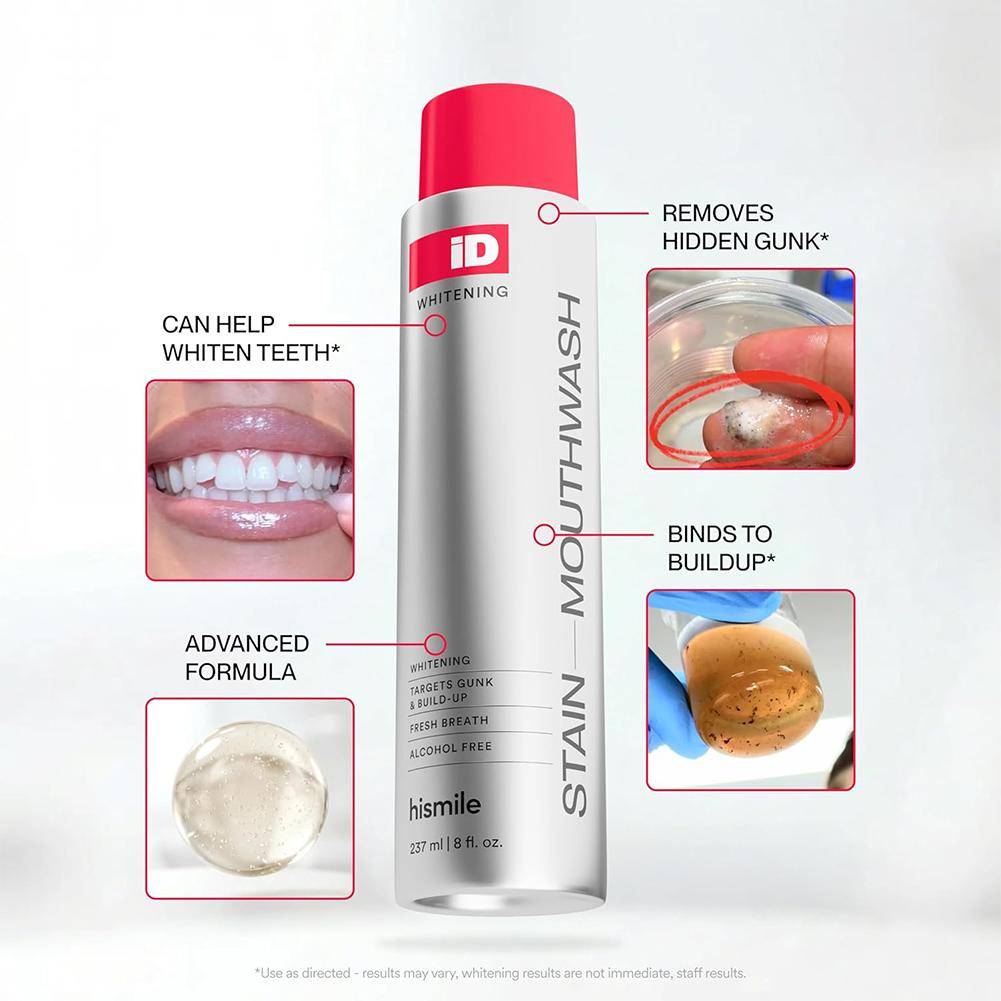 Hismile iD Alcohol Free Mouthw - Teeth Whitening And Stain Removal review and price