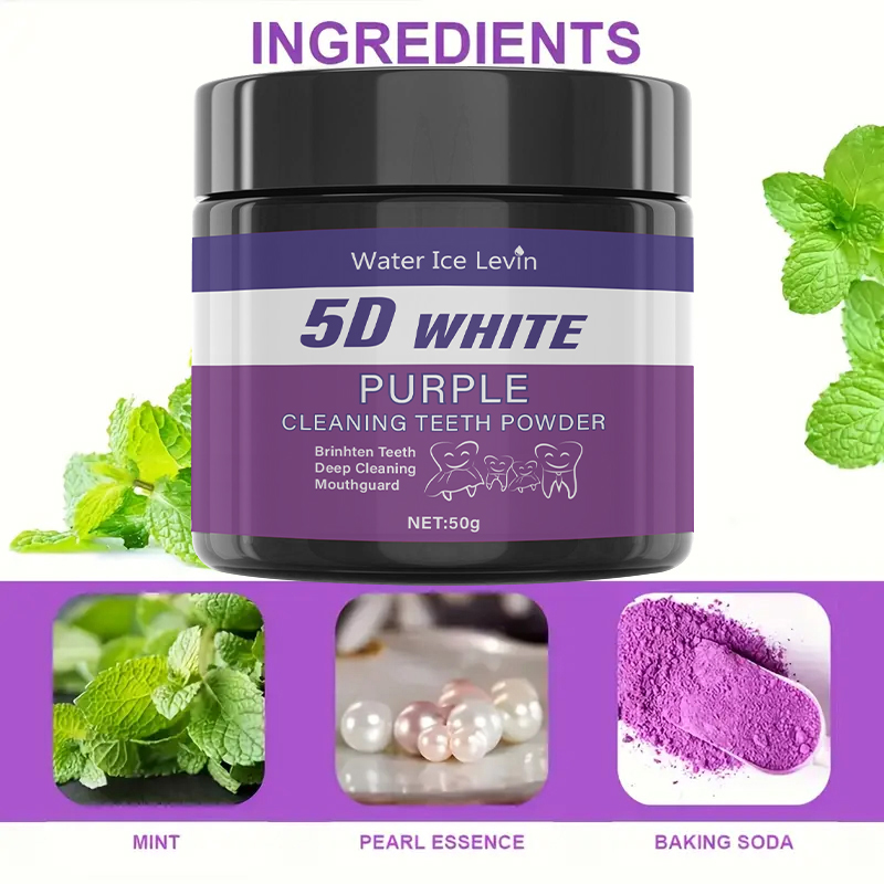 5D White Purple Cleaning Tooth - Teeth Whitening Baking Soda review and price