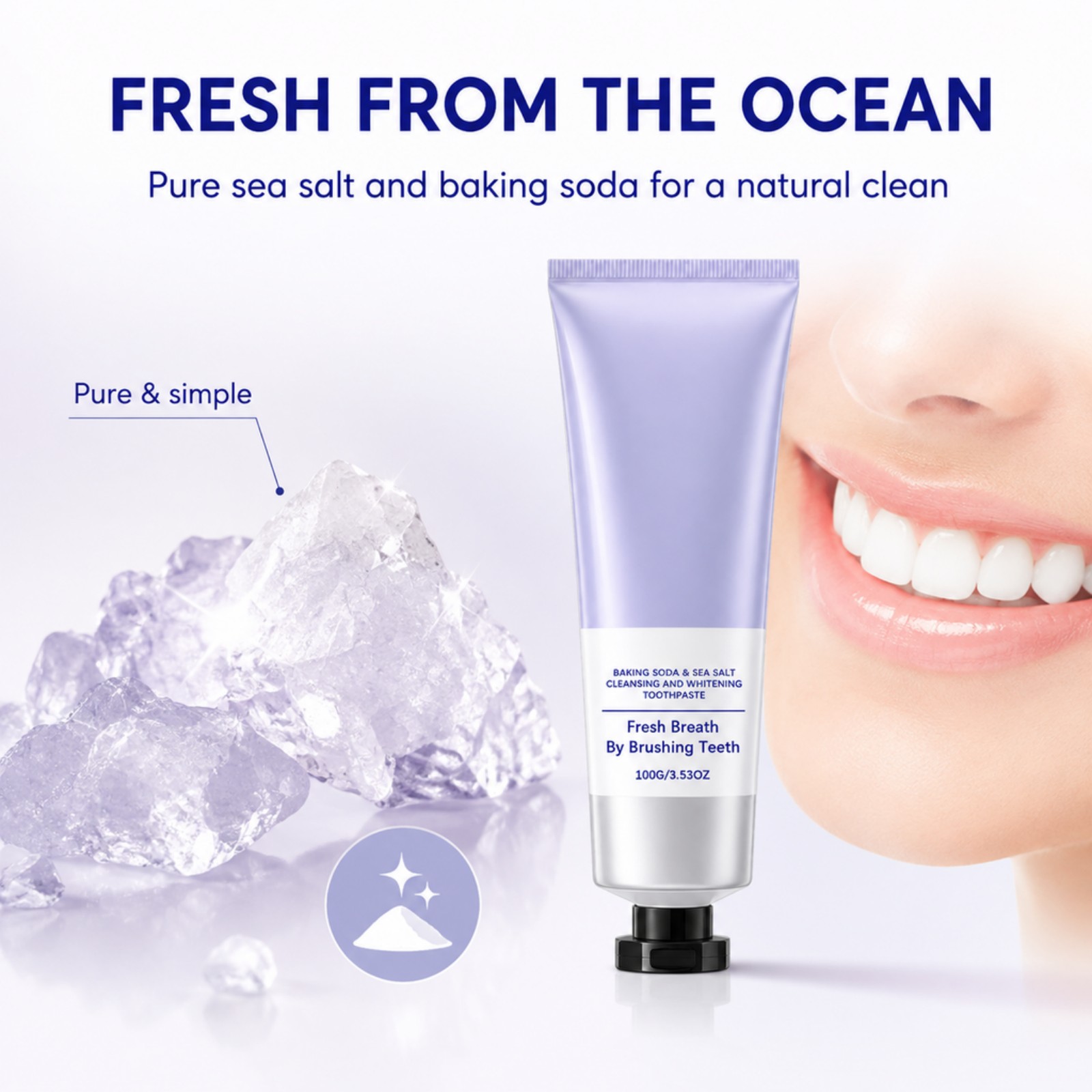 Baking Soda Sea Salt Toothpast - Teeth Whitening Baking Soda review and price