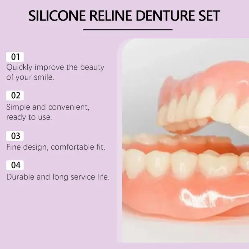 Silicone Denture Set Fit Tempo - Teeth Whitening Products review and price