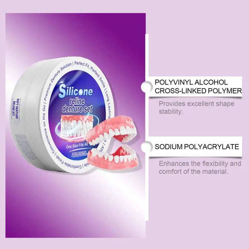 Silicone Denture Set Fit Tempo - Teeth Whitening Products review and price