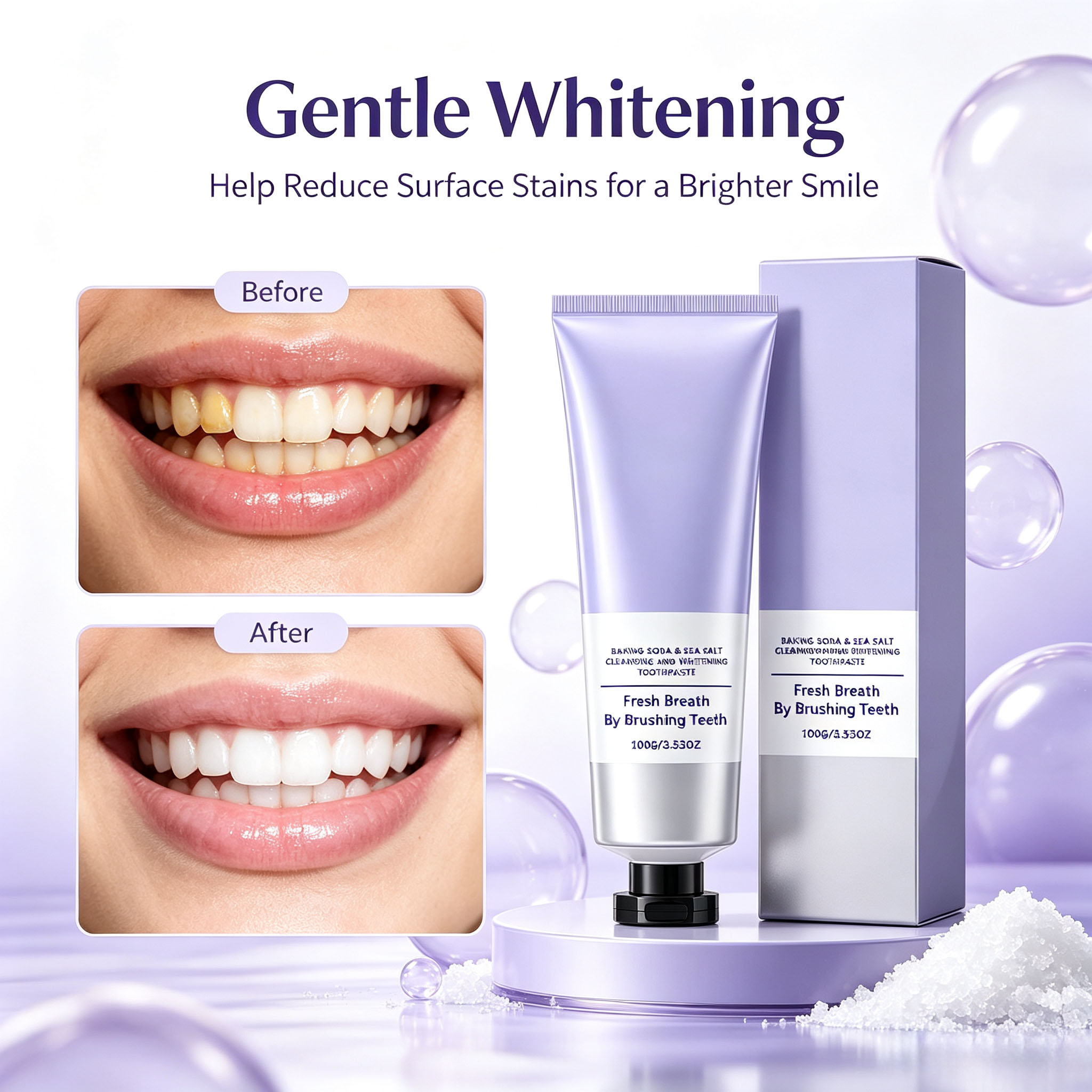 Baking Soda & Sea Salt Toothpa - Teeth Whitening Baking Soda review and price