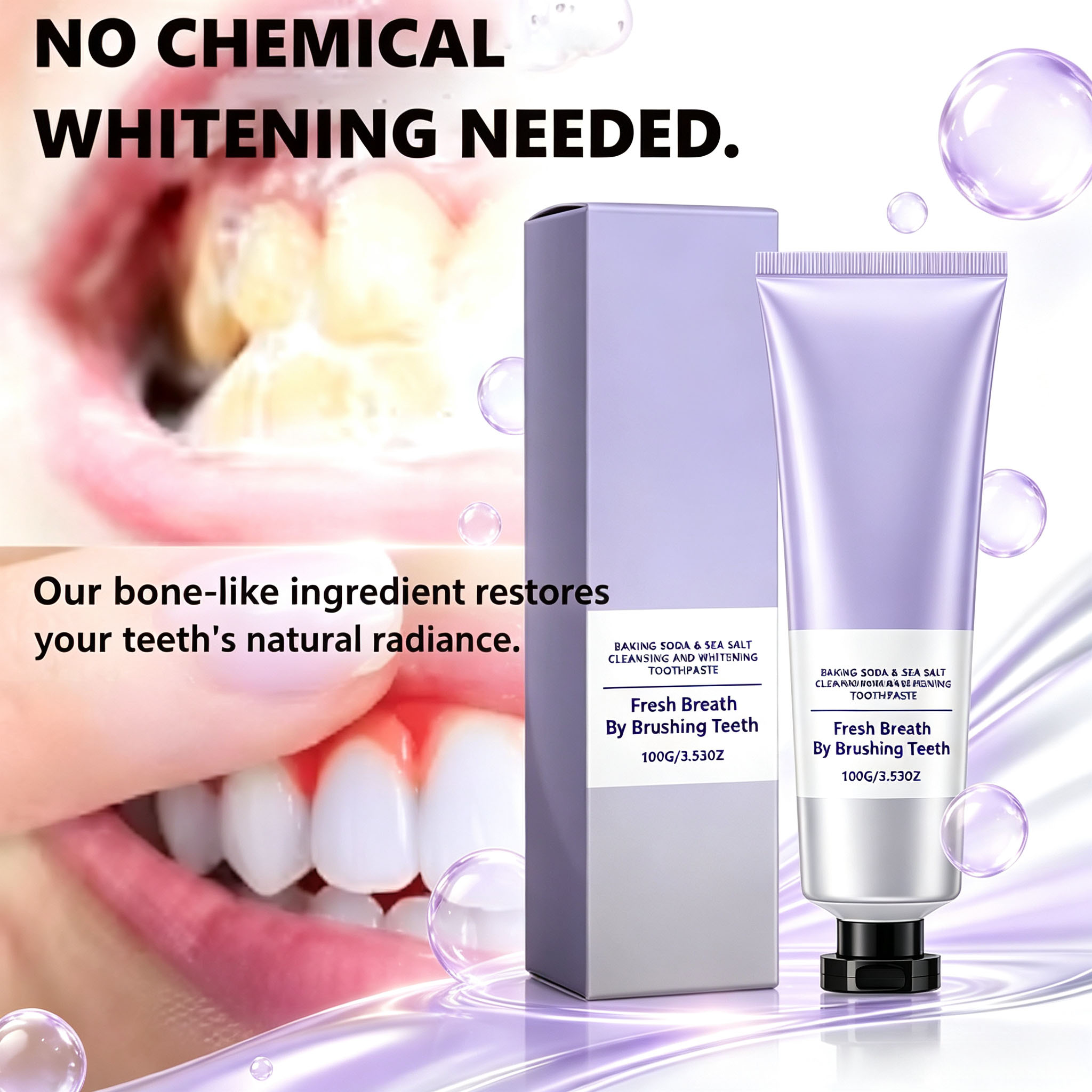 Baking Soda & Sea Salt Toothpa - Teeth Whitening Baking Soda review and price