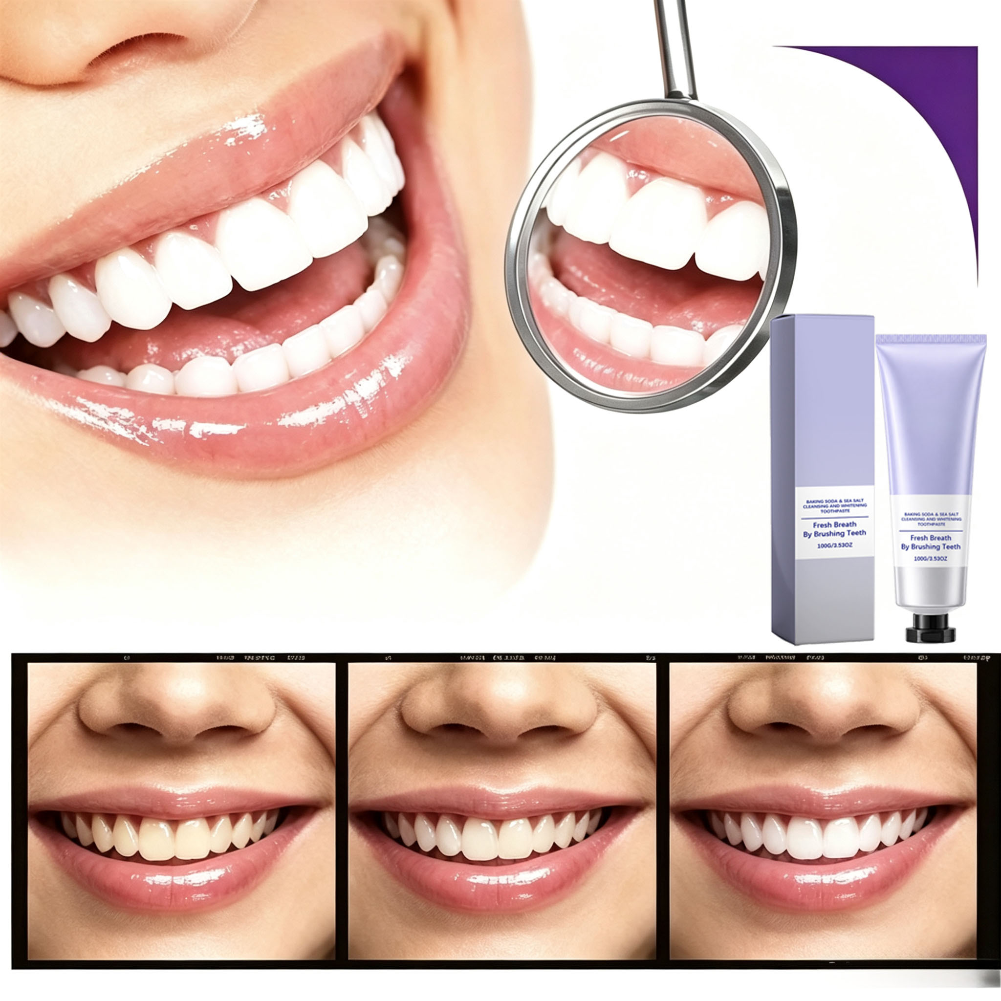 Baking Soda & Sea Salt Toothpa - Teeth Whitening Baking Soda review and price