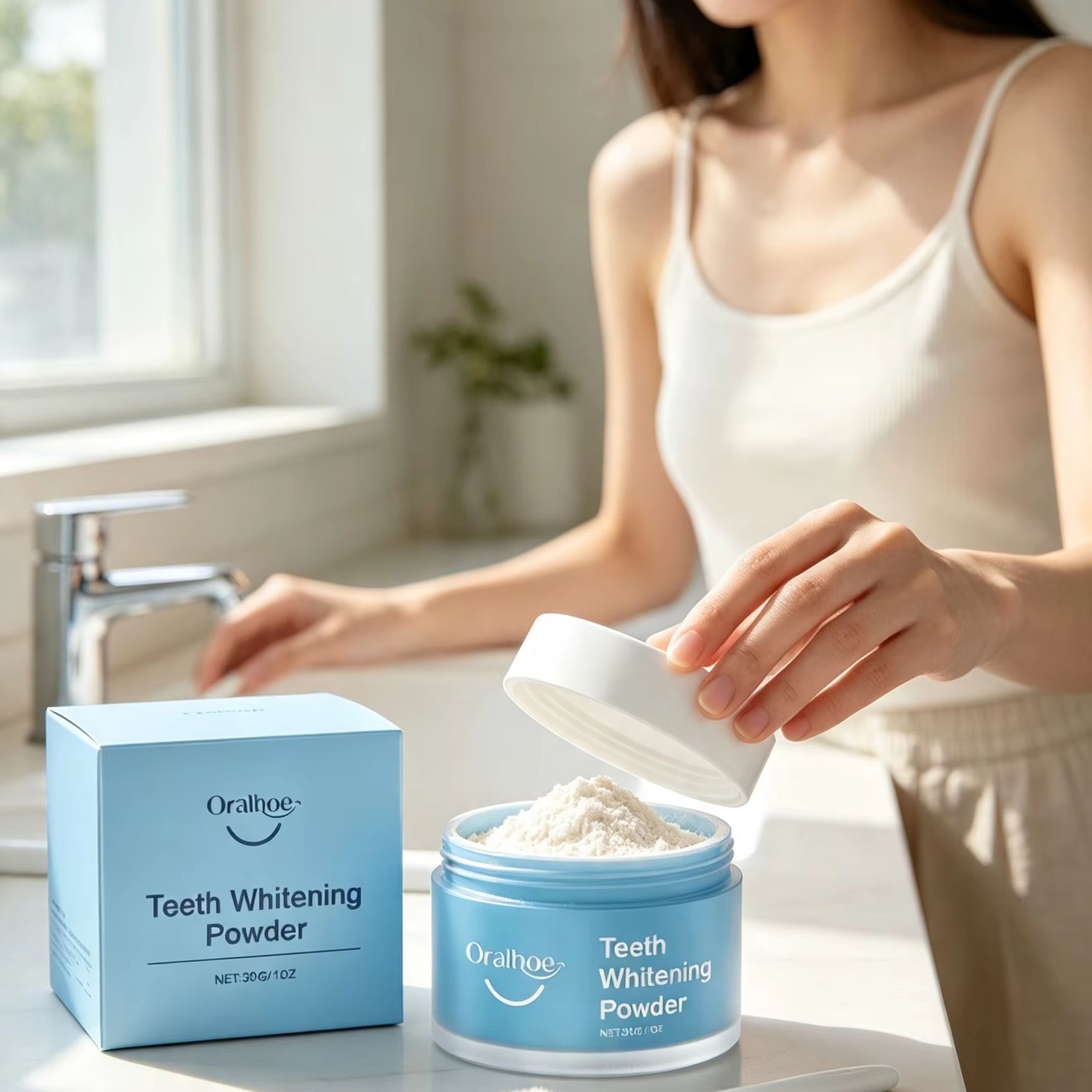 Oralhoe Tooth Powder for Brush - Teeth Whitening Essence review and price